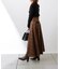 アシメウエストベルト付フレアスカート
