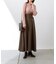 アシメウエストベルト付フレアスカート