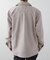 ポリトロ両胸ポケットオープンカラー長袖シャツ
