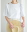 天竺レイヤード風バックオープンTシャツ