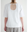 天竺レイヤード風バックオープンTシャツ