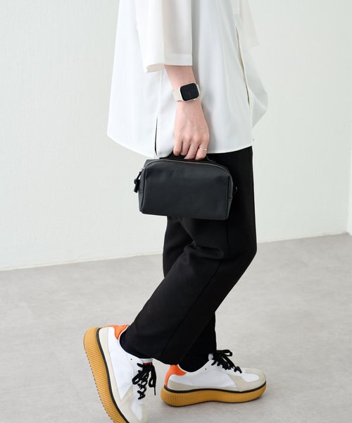 撥水コーティングキャンバスポーチ/ユニセックス｜コロニートゥーワン