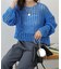 ゆる編みニットプルオーバー