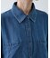 テンセルデニムダブルポケット長袖シャツ