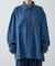 テンセルデニムダブルポケット長袖シャツ