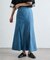 テンセルデニムセミフレアスカート