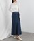 テンセルデニムセミフレアスカート