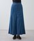 テンセルデニムセミフレアスカート