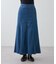 テンセルデニムセミフレアスカート