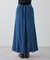 テンセルデニムセミフレアスカート