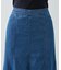 テンセルデニムセミフレアスカート