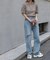 メッシュ編みポロニット