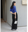 メッシュ編みポロニット