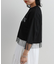 【着用動画あり】チュールレイヤードクロップドプリントTシャツ