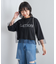 【着用動画あり】チュールレイヤードクロップドプリントTシャツ