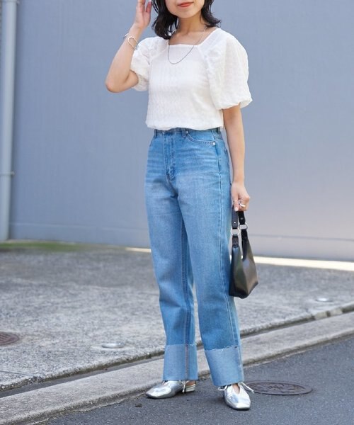 シーニュ　完売品ロールアップデニム　未使用　サイズ1 シーニュ 完売品ロールアップデニム 未使用 サイズ1 Cyzne