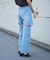 11OZカットスリットデニムパンツ