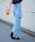 11OZカットスリットデニムパンツ