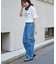 11OZカットスリットデニムパンツ