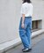 11OZカットスリットデニムパンツ