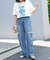 11OZカットスリットデニムパンツ