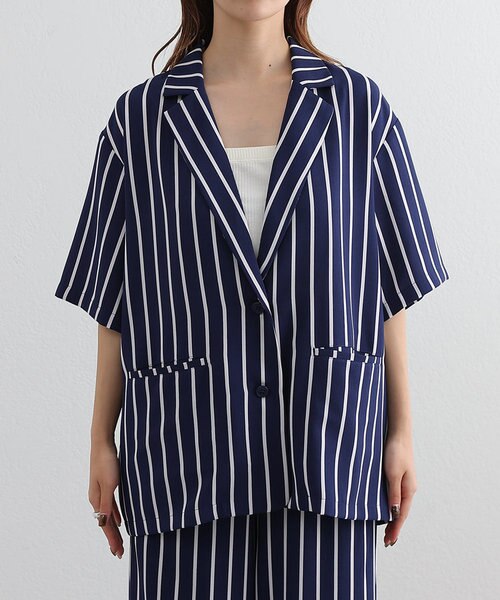 スローブイエナ　テーラードジャケット 半袖 fzw-lady292-1.jpg