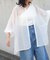 格子シアーちび衿オーバーシャツ