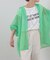 格子シアーちび衿オーバーシャツ
