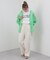 格子シアーちび衿オーバーシャツ