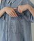 デニム半袖シャツ