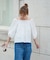 【2WAY】ポコポコふくれジャガードオフショルブラウス