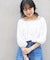 【2WAY】ポコポコふくれジャガードオフショルブラウス