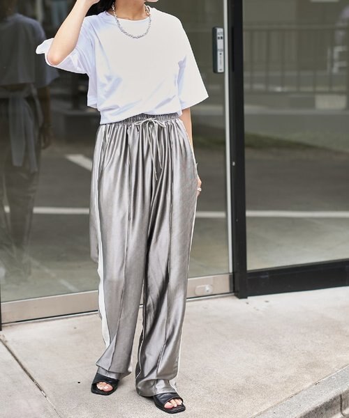 LEINWÄNDE サテンパンツ マットサテンパンツ※WEB Store限定販売