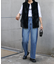 【Ｓ～Ｌ展開】ウエストアシメサイドラインデニム