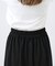 バックスリットリップルアイラインロングスカート