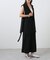 バックスリットリップルアイラインロングスカート