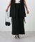 バックスリットリップルアイラインロングスカート