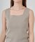エステルヤーンスクエアネックニットタンクトップ