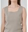 エステルヤーンスクエアネックニットタンクトップ