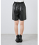 フェイクレザーショートパンツ