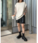 フェイクレザーショートパンツ
