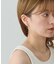 クリア×メタルミニマムハートイヤリング