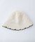 配色ニットバケットハット