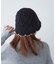 配色ニットバケットハット