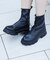 【平成フラミンゴRIHOさん着用】フロントファスナーバルキーショートブーツ