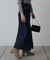 フロントスリットデニムロングスカート