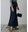 フロントスリットデニムロングスカート