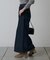 フロントスリットデニムロングスカート