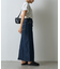 フロントスリットデニムロングスカート
