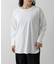 スマート裾ラウンド長袖Tシャツ